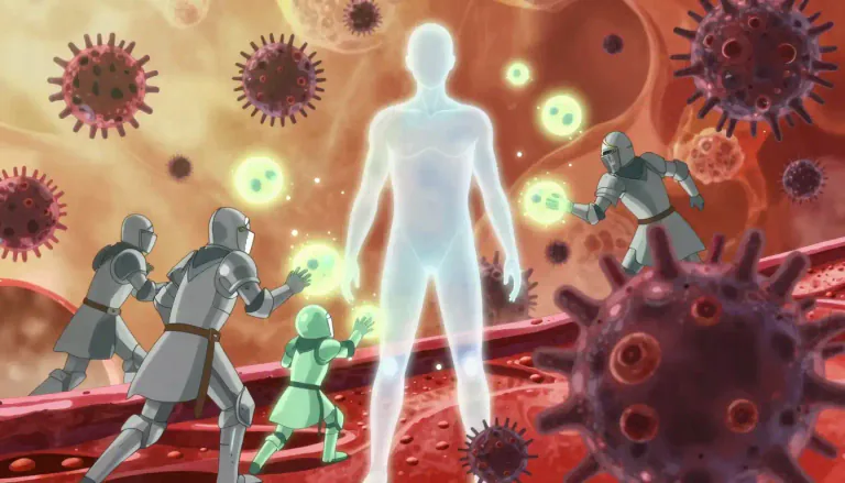 Visual representation of "immunotherapy" - The use of therapies that adjust or enhance the immune system's ability to fight disease.