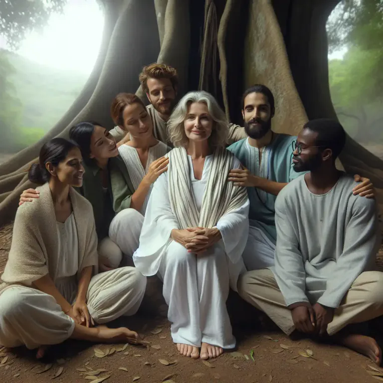 Visual representation of "amma" - A spiritual leader or guru, especially a title for Mata Amritanandamayi, a Hindu spiritual leader.