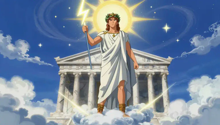 Visual representation of "jove" - Another name for Jupiter, the Roman sky god