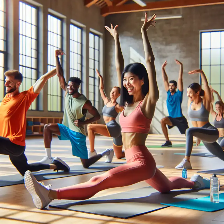 Visual representation of "aerobic" - Relating to or involving aerobics, a form of physical exercise that combines rhythmic aerobic exercise with stretching and strength training routines