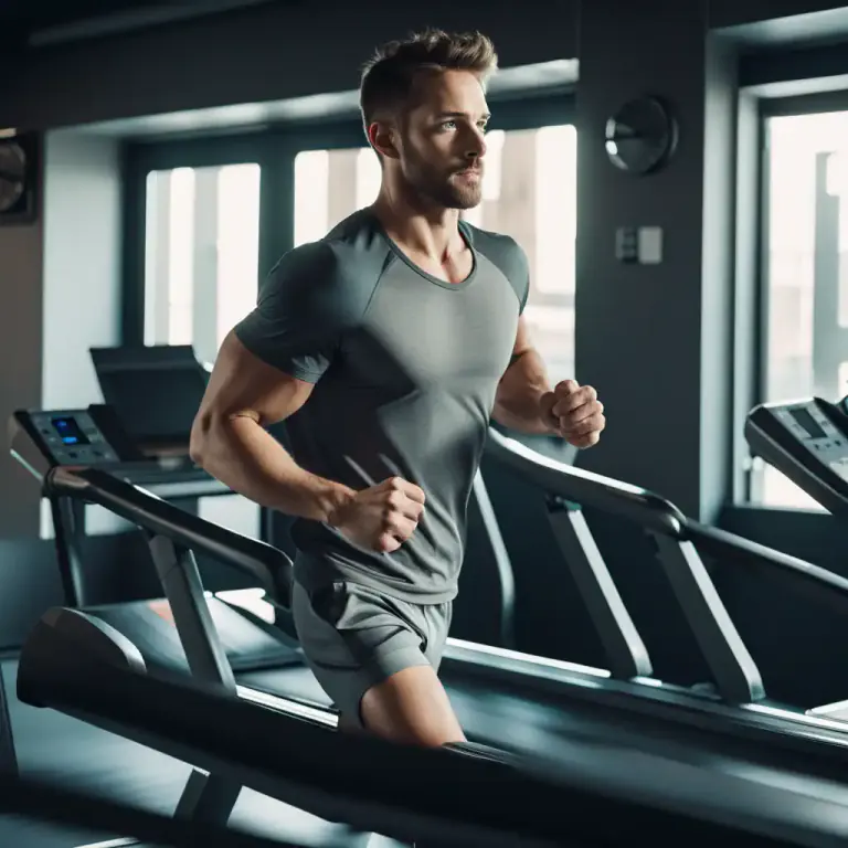 Visual representation of "roundabout" - A piece of equipment in a gym used for exercise that simulates walking or running