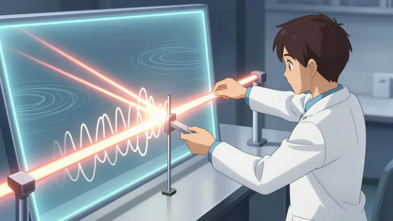 Visual representation of "interferometry" - A technique for measuring wave interference, commonly used in physics and engineering.