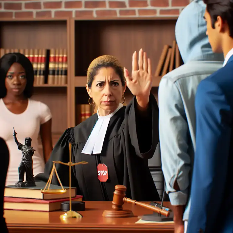 Visual representation of "prohibit" - To order someone not to use or do something.