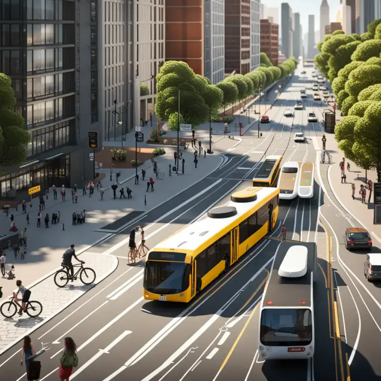 Visual representation of "transit" - A system of transport