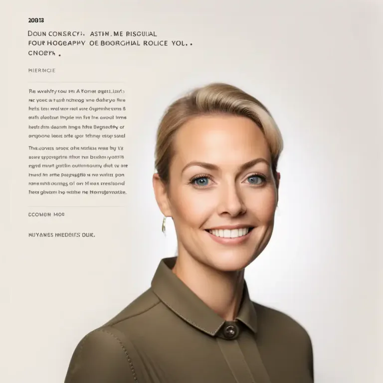 Visual representation of "bio" - a section on a website that provides information about a person