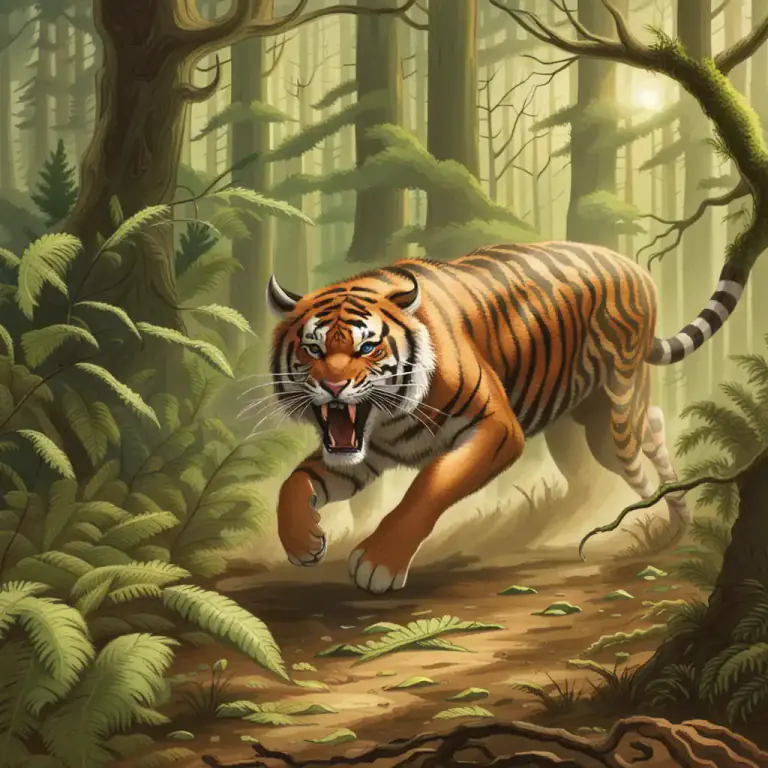 Visual representation of "the law of the jungle" - A set of codified behavior-patterns followed by animals in nature to ensure survival.