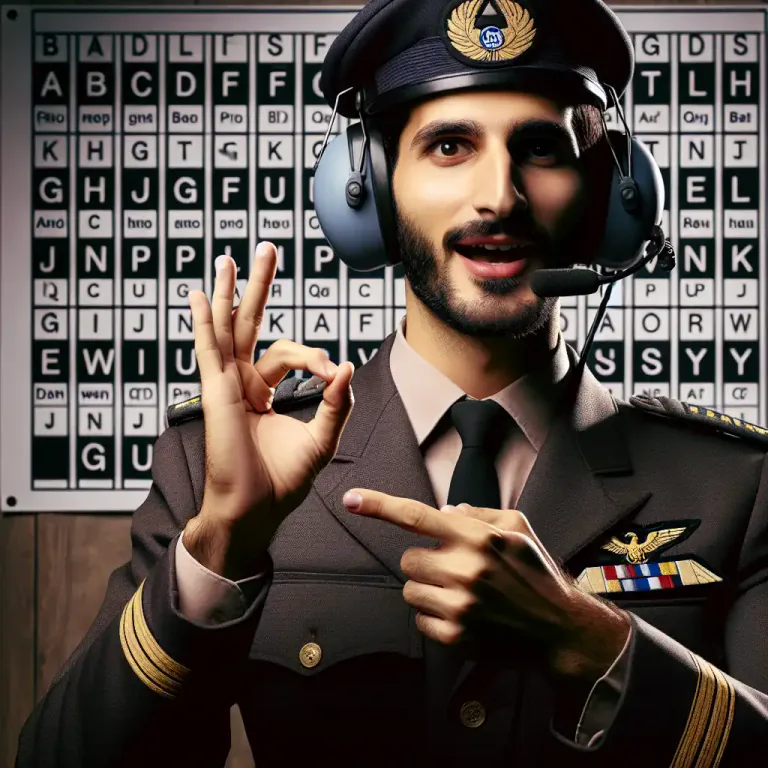 Visual representation of "gamma" - A code word representing the letter G, used in radio communication
