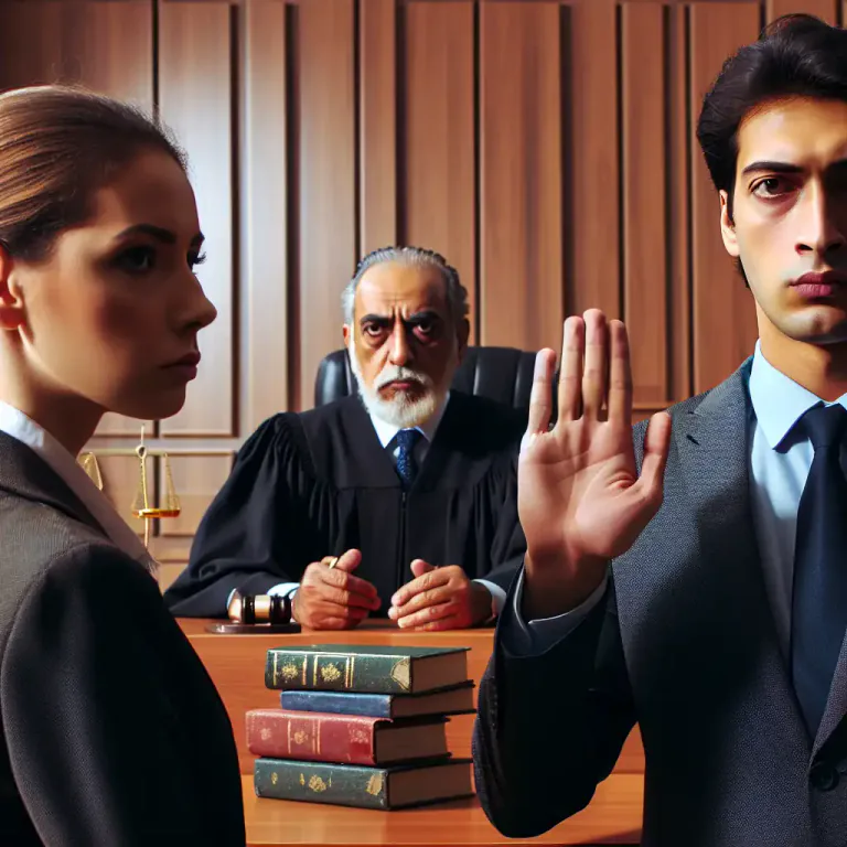 Visual representation of "take/plead the fifth" - To refuse to answer a question, especially in a legal setting, based on the rights given by the Fifth Amendment of the United States Constitution which allows a person not to answer if it could incriminate them.