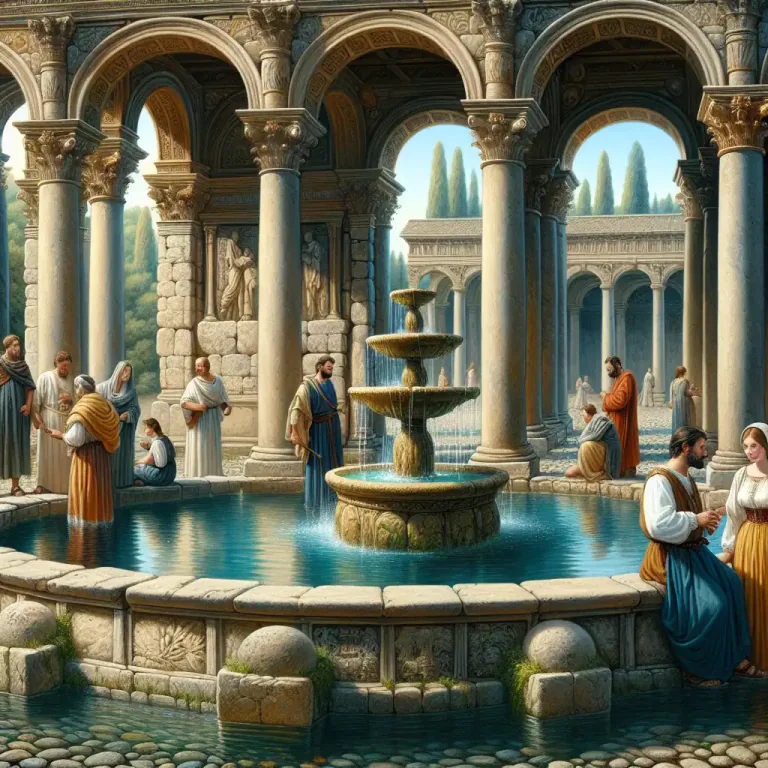 Visual representation of "aqua" - Water in Latin and in some Romance languages.
