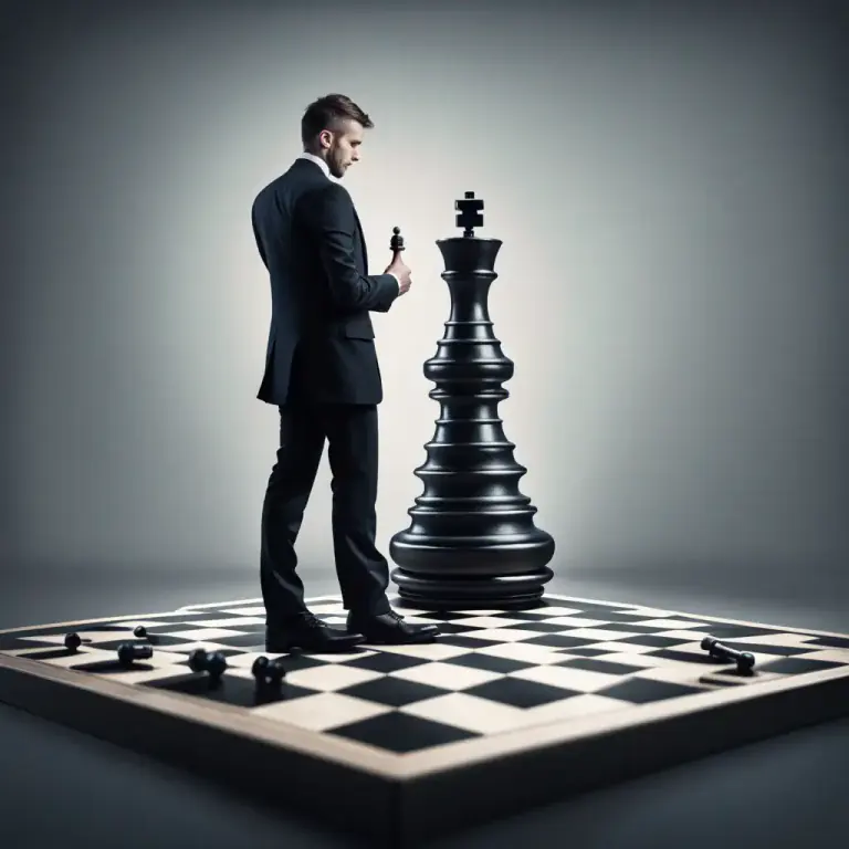 Visual representation of "live by your wits" - Rely on one's resourcefulness and quick thinking for survival or success
