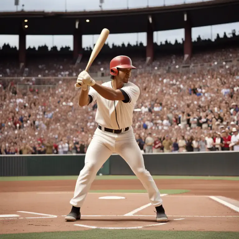 Visual representation of "lead off" - To be the first batter in a baseball game or inning