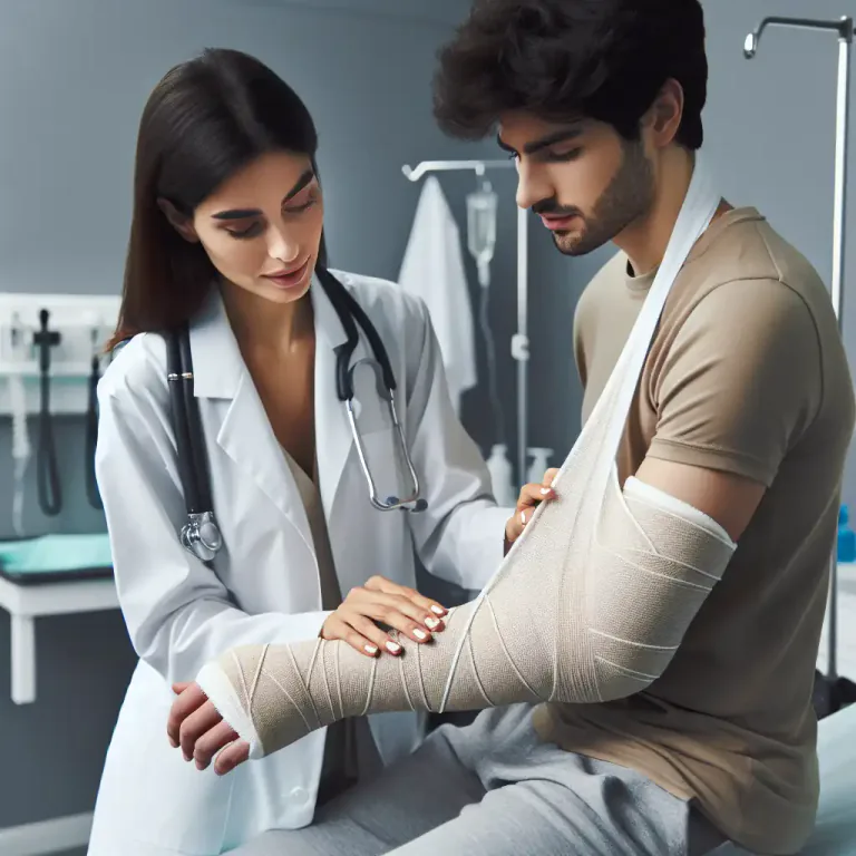 Visual representation of "reset" - To put back in the correct position for healing