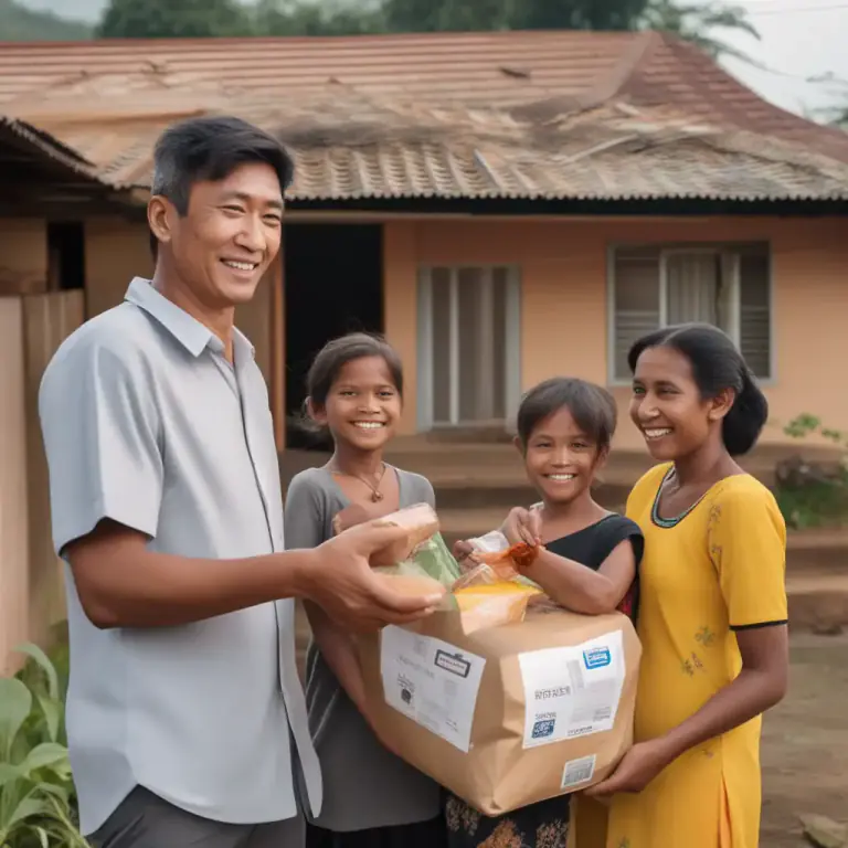 Visual representation of "depending on" - Relying on for support or help