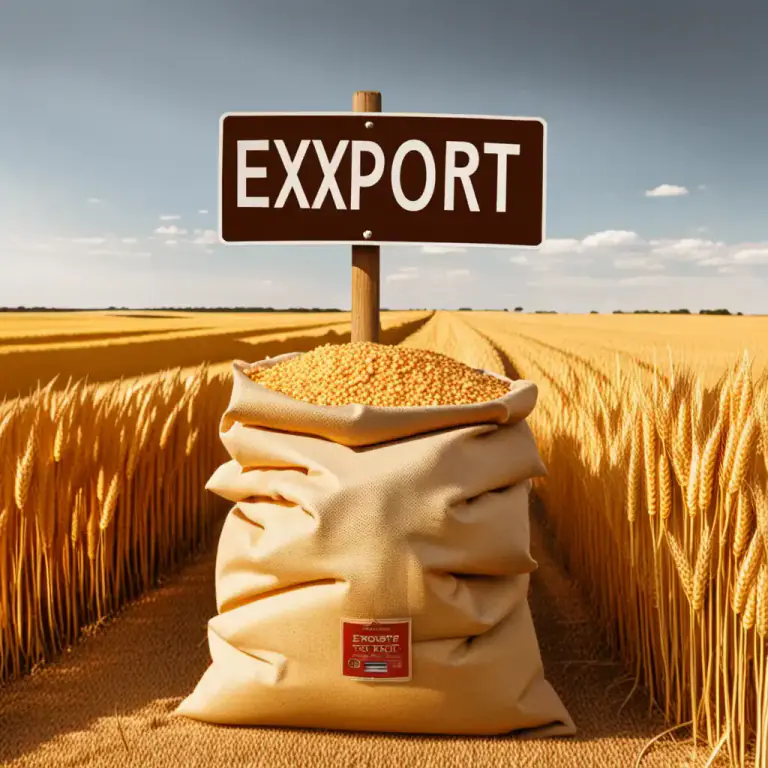 Visual representation of "export" - A product or service that is sold to another country