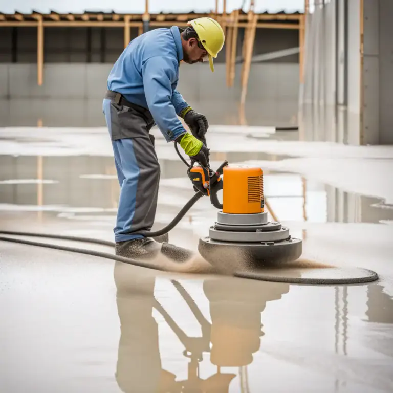 Visual representation of "vibrator" - In construction, a machine that removes air bubbles from freshly poured concrete.