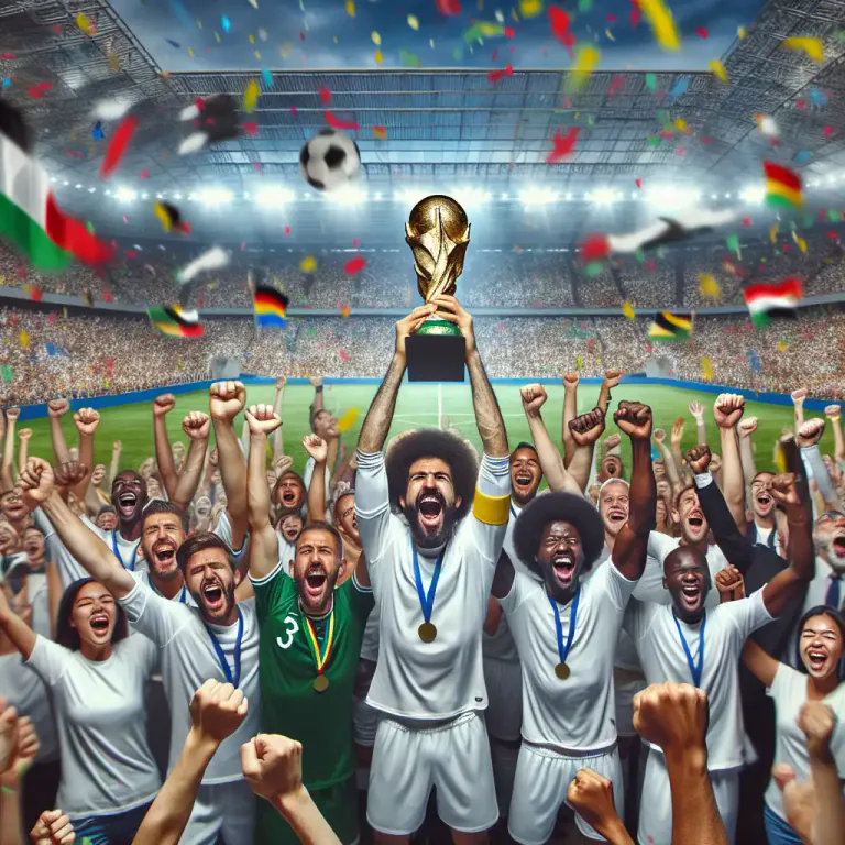 Visual representation of "win" - A victory in a competition or conflict.