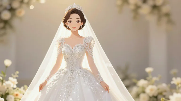Visual representation of "resplendent" - Looking bright and very beautiful