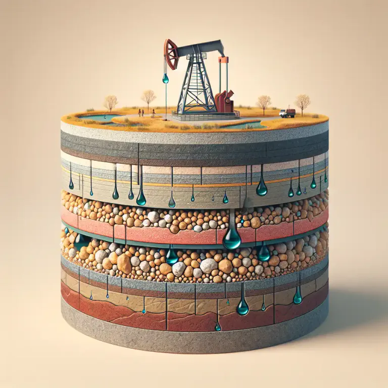 Visual representation of "permeability" - In geology, it's the measure of the ability of a rock or sediment to transmit fluids.