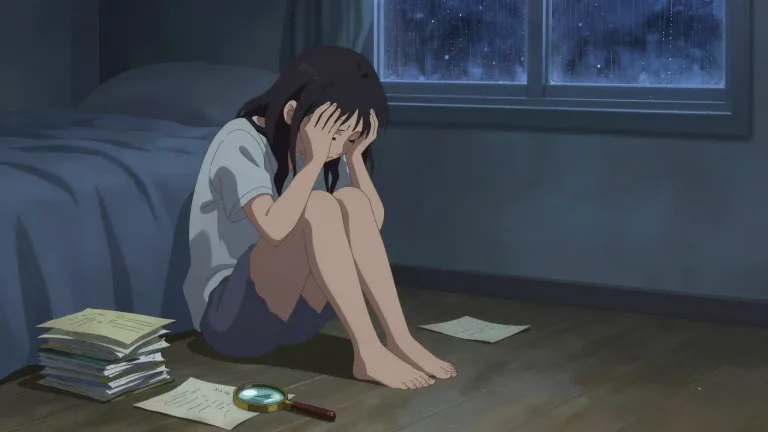 Visual representation of "despair" - To stop having any hope or belief that a situation will improve or change.