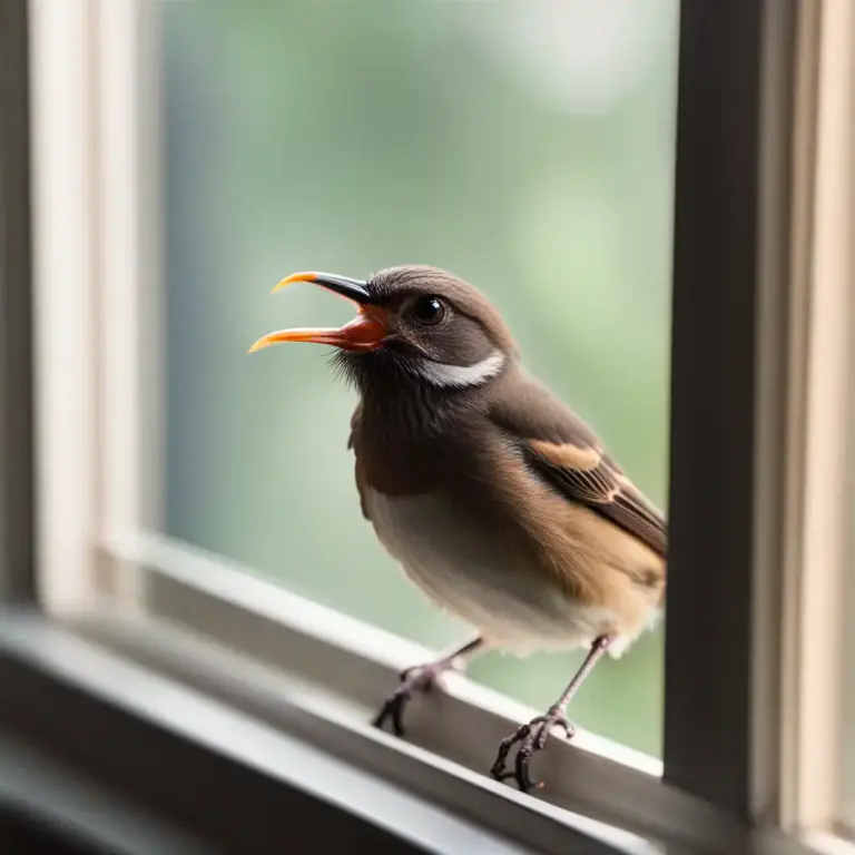 Visual representation of "pip" - A short high pitched sound, especially one made by a radio or a bird.