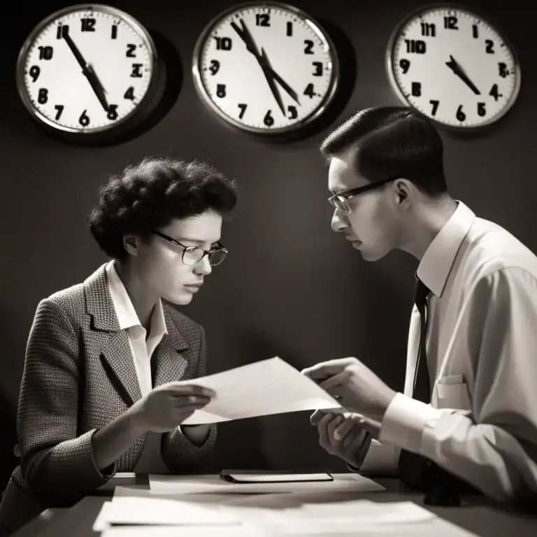 Visual representation of "talk out" - To discuss something thoroughly until the end