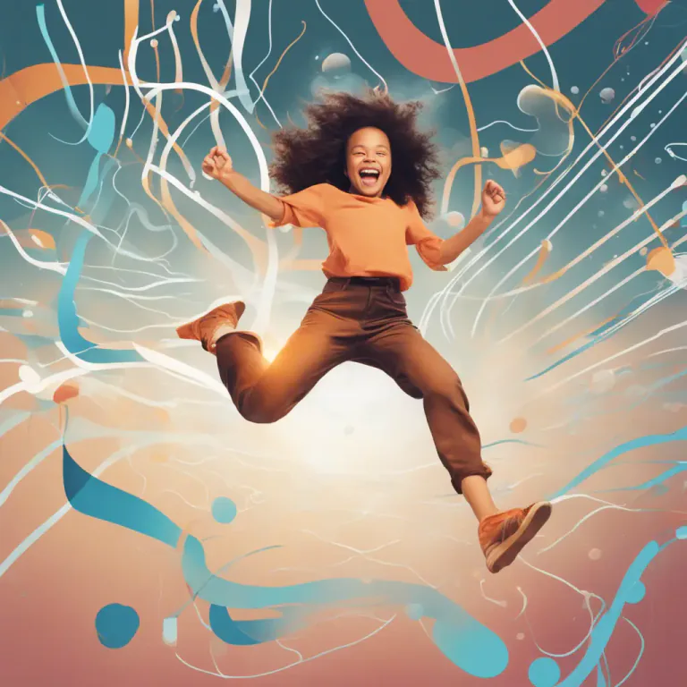 Visual representation of "full of beans/life" - To be energetic or lively.