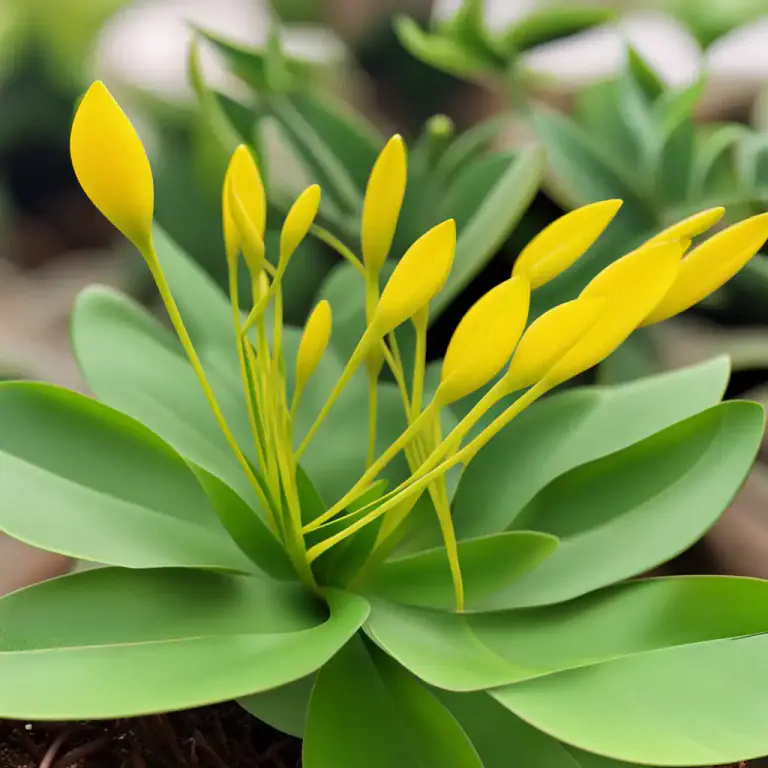 Visual representation of "flag" - A type of plant that has long, flat leaves