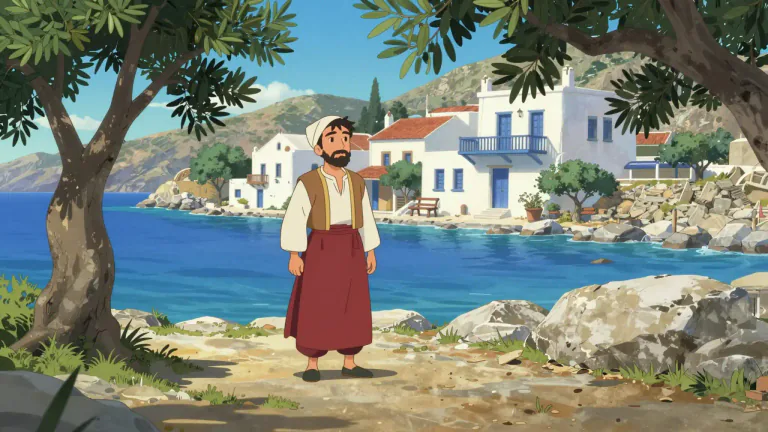 Visual representation of "lesbian" - Somebody from Lesbos, an island in Greece
