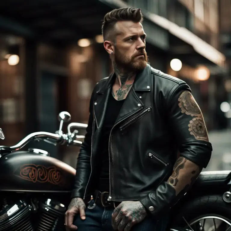 Visual representation of "biker" - A member of a motorcycle gang