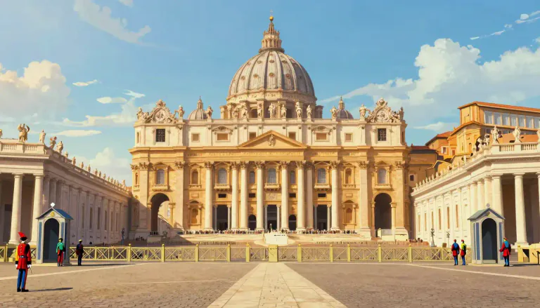 Visual representation of "vatican" - It's a city in Italy, home to the Roman Catholic Church and the Pope.