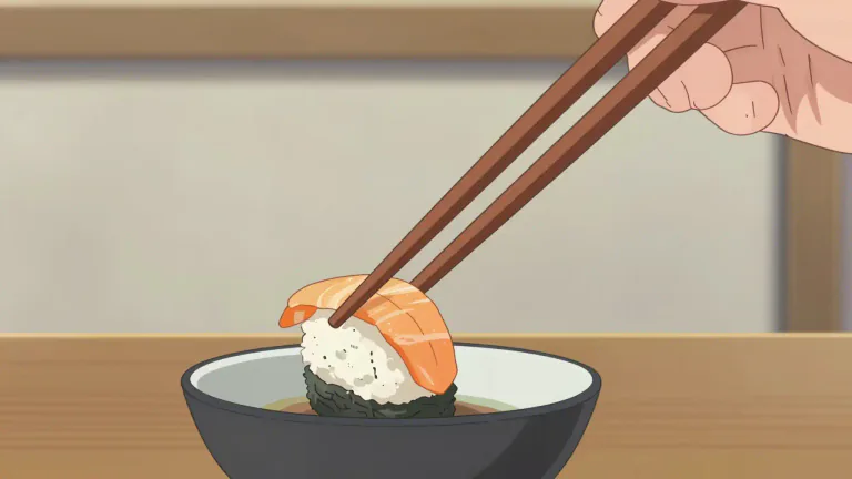 Visual representation of "chopstick" - A pair of thin sticks, typically of wood or bamboo, that are used for eating food in East Asian cultures.