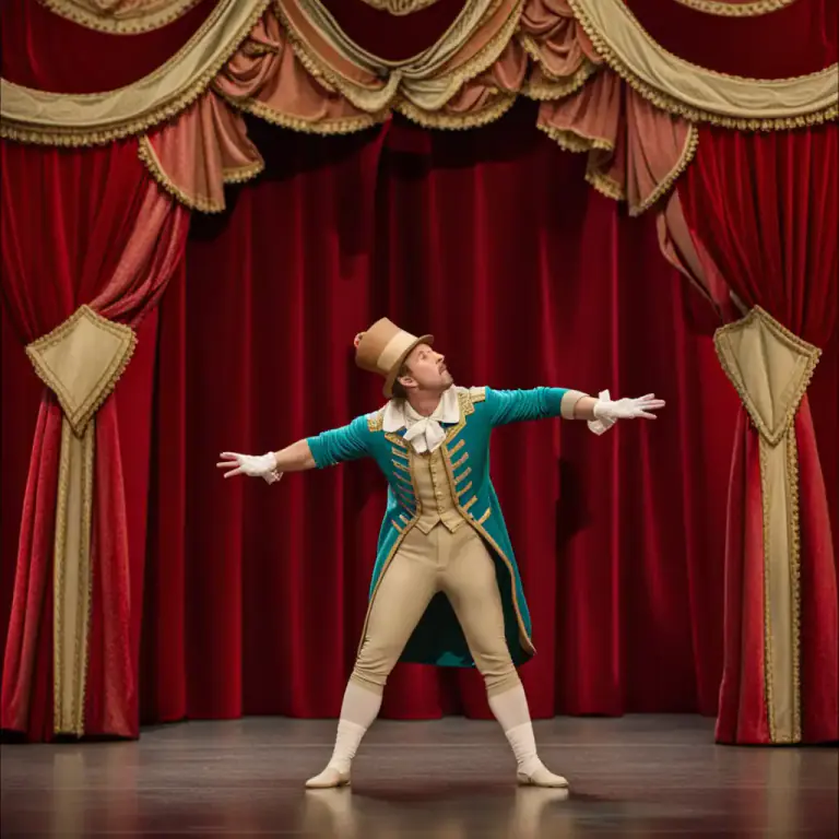 Visual representation of "apron" - The part of a stage in a theater that is in front of the curtain.