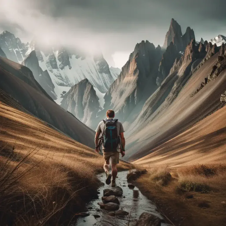 Visual representation of "errant" - Traveling in search of something.
