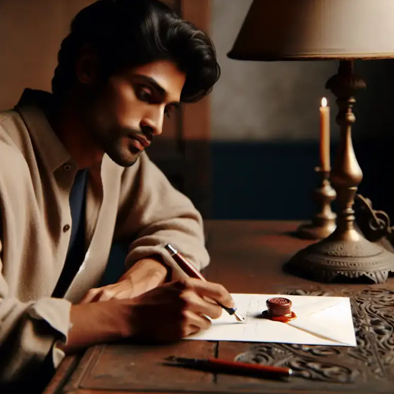 Visual representation of "longhand" - In the normal style of writing by hand, where every letter of a word is written separately.