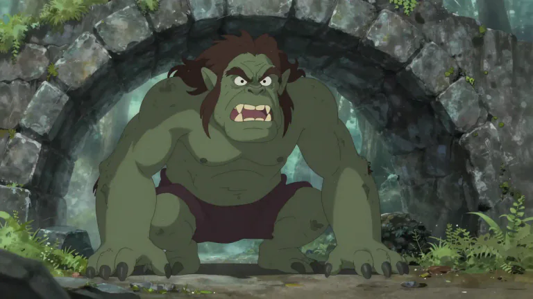 Visual representation of "troll" - An imaginary creature in folklore, usually large, ugly and frightening.