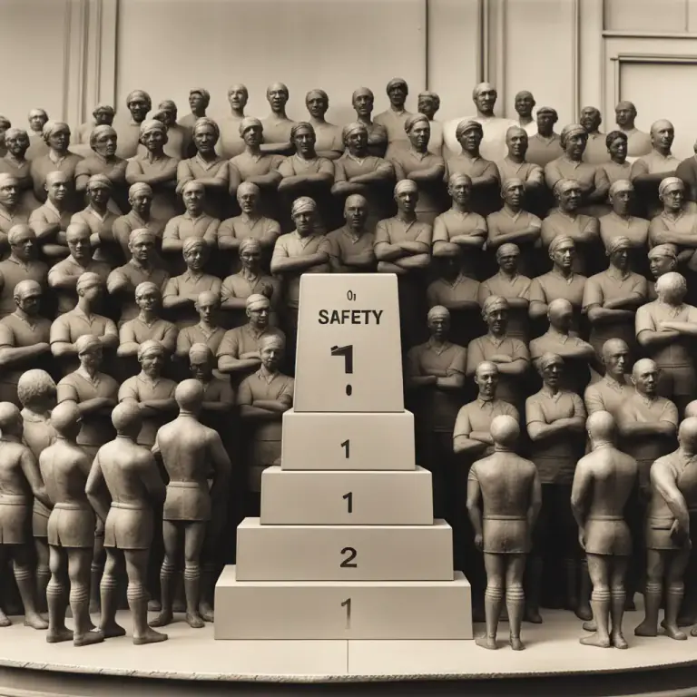 Visual representation of "come first" - To be the most important.