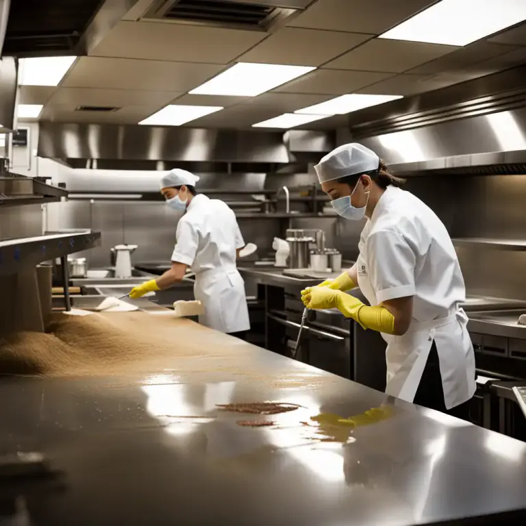 Visual representation of "clean down" - To thoroughly clean a surface, by removing dirt or unwanted substances