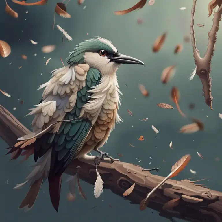Visual representation of "moult" - The act or process of an animal shedding its old feathers, hair, or skin