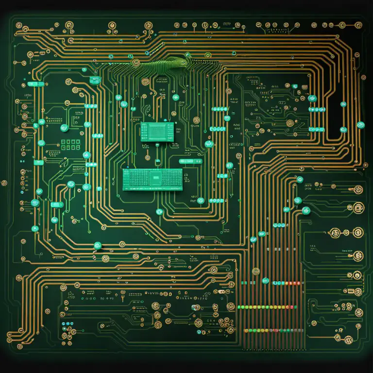 Visual representation of "logic" - The underlying principles that control the operation of a computer and its calculations