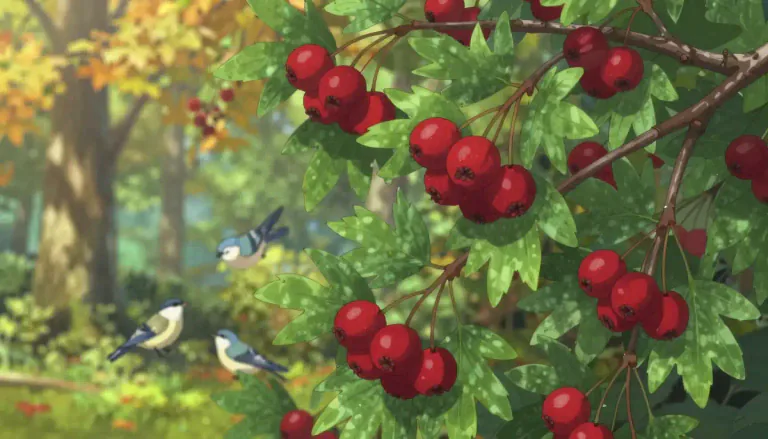 Visual representation of "haw" - The fruit of a hawthorn tree