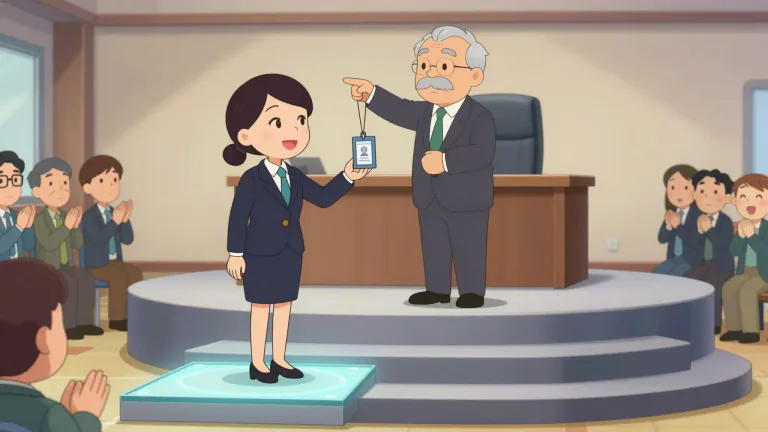 Visual representation of "promotion" - The action of promoting someone to a higher position or rank in job