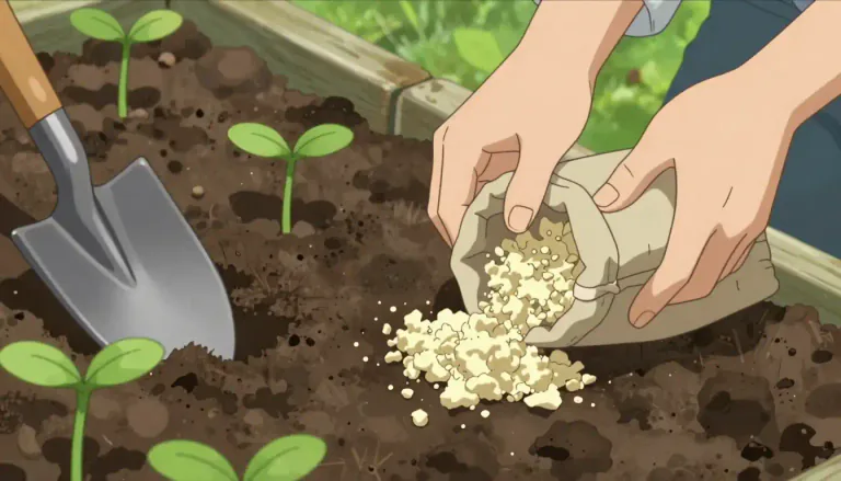 Visual representation of "bonemeal" - Bonemeal is a fertilizer made from crushed animal bones, used to enrich the soil with nutrients.