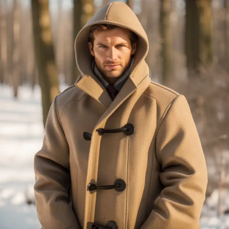 Visual representation of "duffel" - A type of thick, coarse woolen cloth