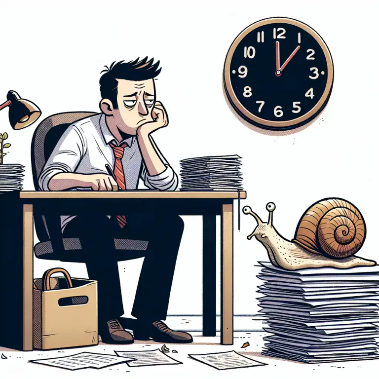 Visual representation of "agonizingly" - In a way that is very slow and not happening as quickly as you want.