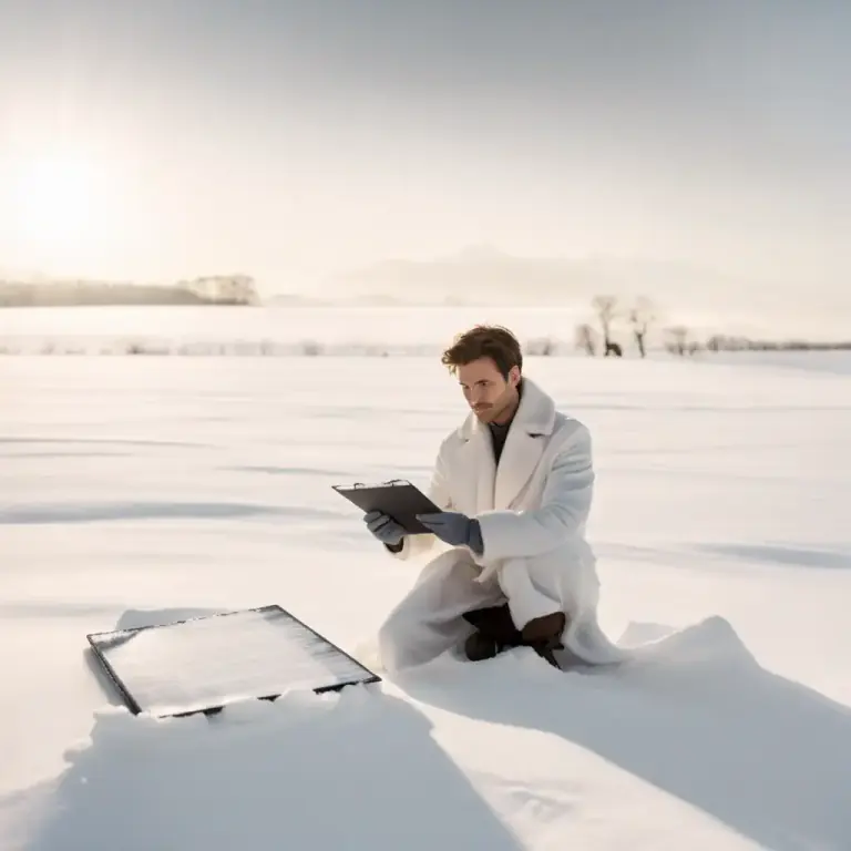 Visual representation of "as clean, pure, etc. as the driven snow" - Extremely clean, pure, or innocent.