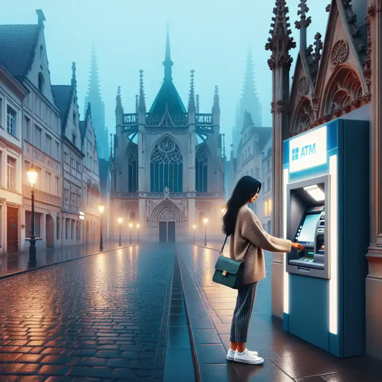 Visual representation of "kiosk" - A small machine providing a service, such as telecommunication or cash withdrawal.