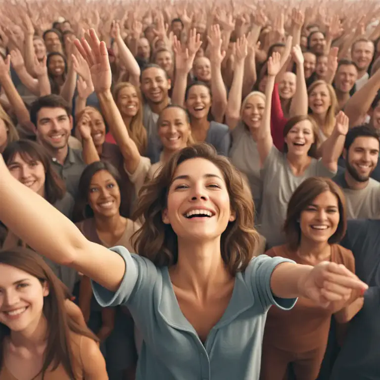 Visual representation of "acknowledge" - To show that you have seen or heard someone, for example by smiling or waving