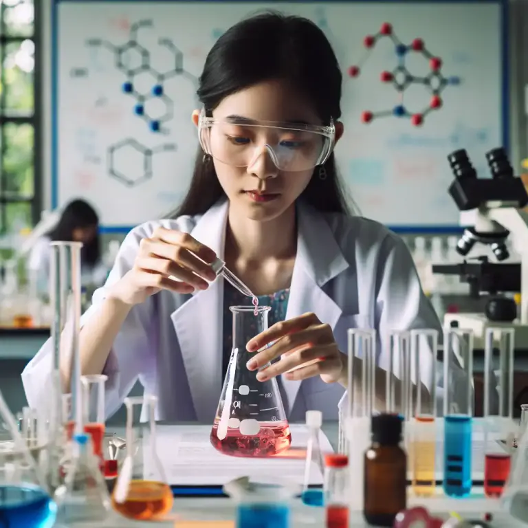 Visual representation of "initiator" - A substance that starts a chemical reaction