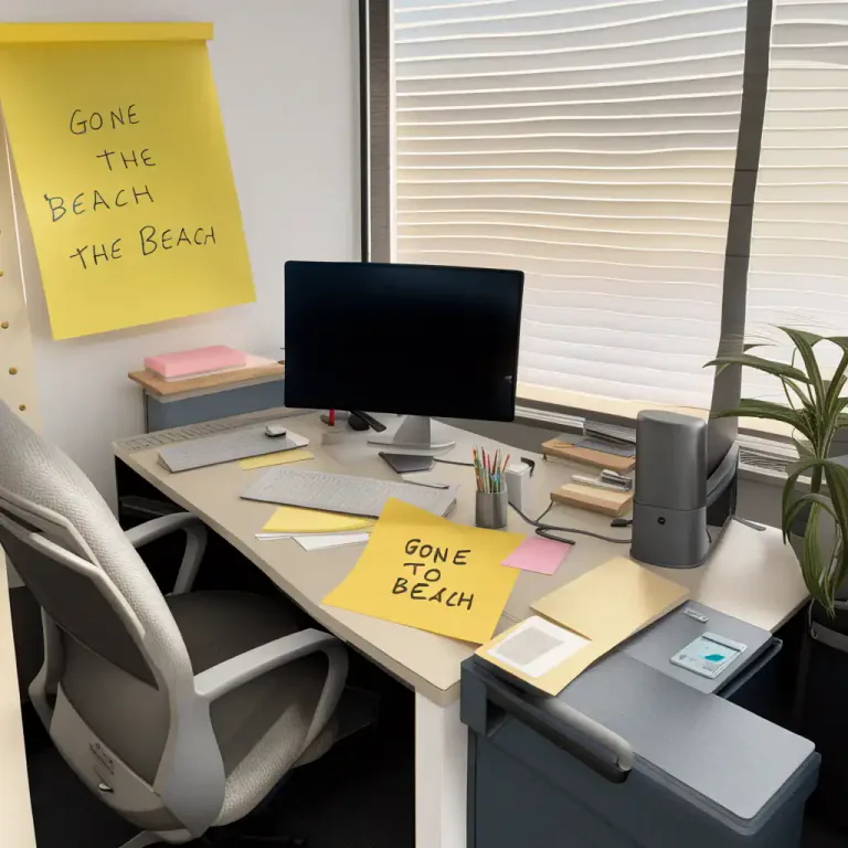 Visual representation of "blow off" - To choose not to do something, such as work or a responsibility, especially in order to relax or enjoy oneself.