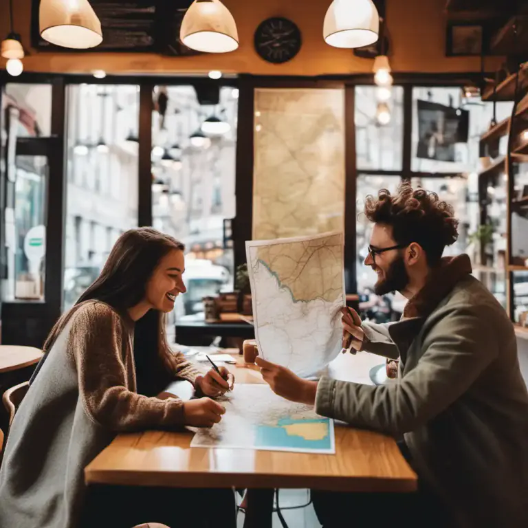 Visual representation of "chit-chat" - To talk in a friendly or idle way